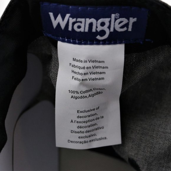 New Men's Wrangler 6-Panel Chambray Baseball Cap Hat - Picture 3 of 6